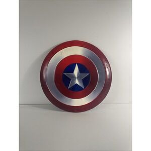 Captain America Shield Embossed Metal Button Sign